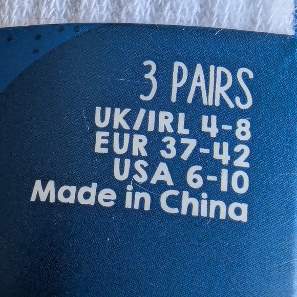 Peyo Smurfs Ladies Girls character socks. 3 pairs white green and blue.  New. - Picture 6 of 6